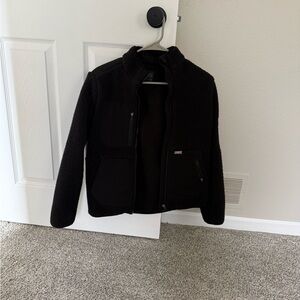 Figs Black Sherpa Jacket